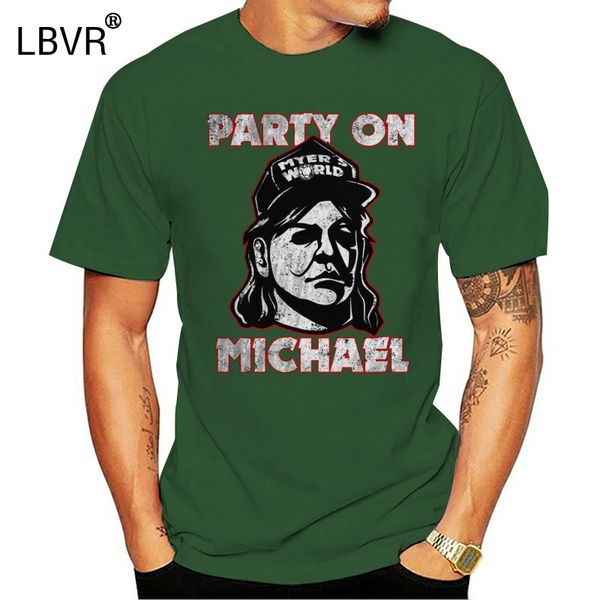 

fun world party on michael t-shirt halloween horror h20 myers вейн уэйна