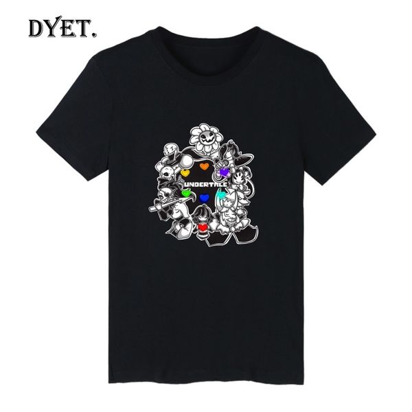 

print undertale short sleeve tshirts cotton men summer funny rpg game npc tee shirt men fashion casual plus size 4xl t shirt men