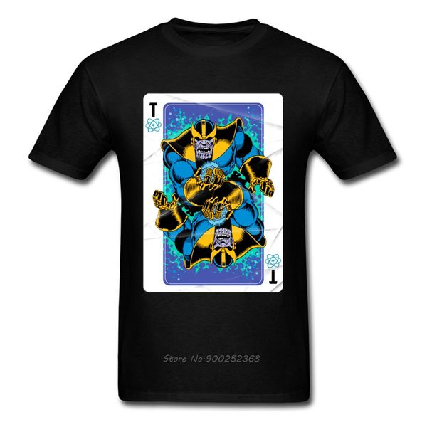 

latest thanos card t shirt for man poker tshirt mens black vintage tees cool design sweatshirts t-shirts