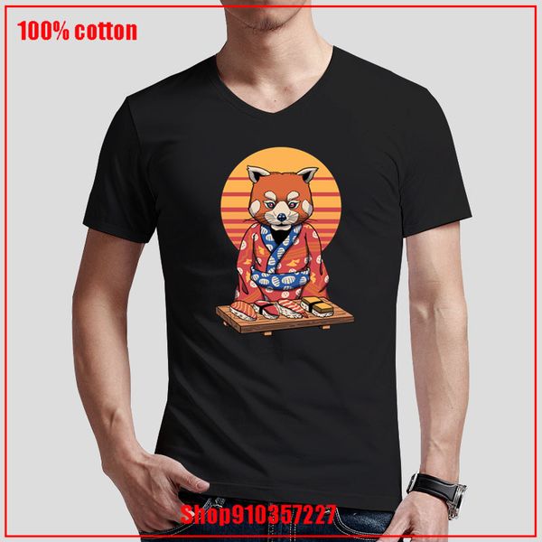 

rad panda synthwave retro wave retro cute pandas animal v-neck teenage cotton fashion men t shirt boyfriend's day gift simple