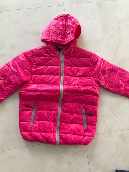 

winter jacket boy kid light duck down coat children hooded warm toddler girl jacket 2018 spring outwear age 3-11year, Blue;gray
