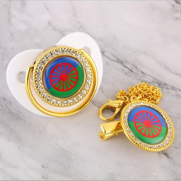 

bandera gitana luxury white baby pacifier with holder clip newborn dummy soother 0-18 months bpa baby nipple