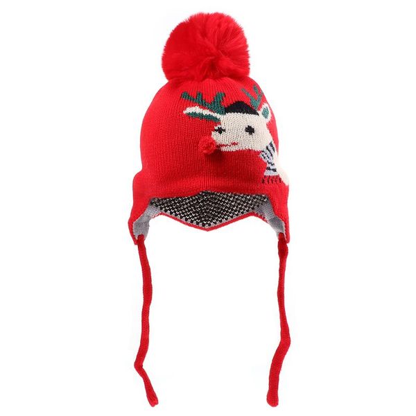 

christmas decorations 1pc lovely woolen kids hat elk patterned knitted for baby