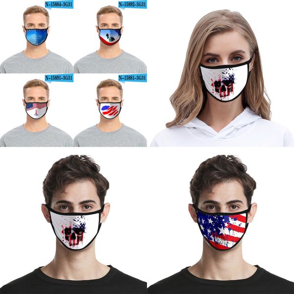 

print double layer mask foral face dustproof anti-uv designer masks fashion women men mout cato
