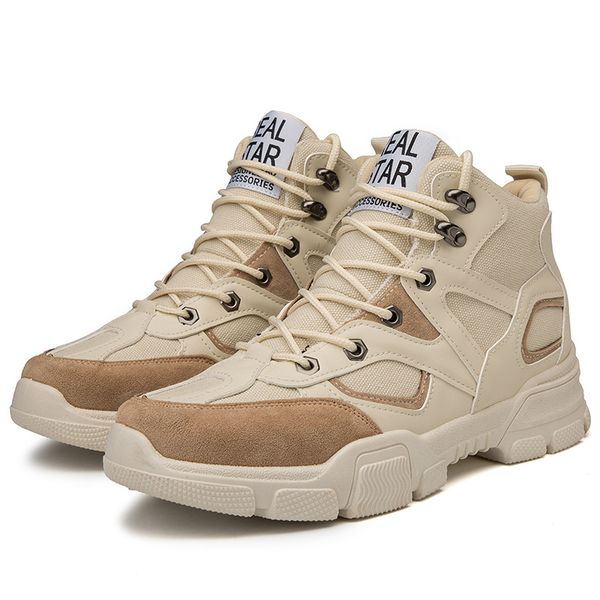 

xek 2020 fashion men boots split leather ankle snow boots shoes warm fur plush lace-up winter shoes yyj201, Black