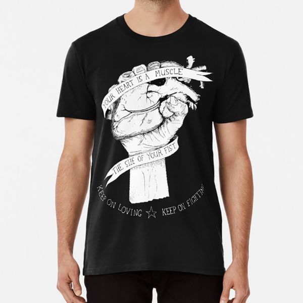 

your heart is a muscle reverse t shirt your heart is a muscle the size of your fist ramshackle glory pat the bunny johnny hobo