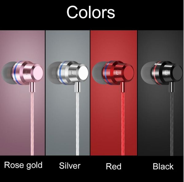 

metal in-ear earphone for iphone noise canceling hifi earphones for samsung huawei xiaomi high bass clear sound headphones