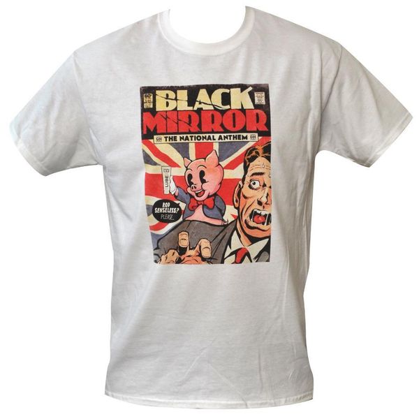 

t shirt black mirror mens white all sizes s to 3xl the national anthem netflix men t shirts tee