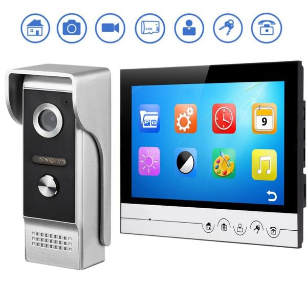 

video door phones intelligent doorbell 7/9 inch color hd intercom support po kit