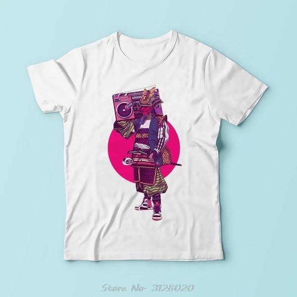 

japan harajuku hip hop ninja warrior t shirt men summer new white casual short sleeve comfort tshirt print tees