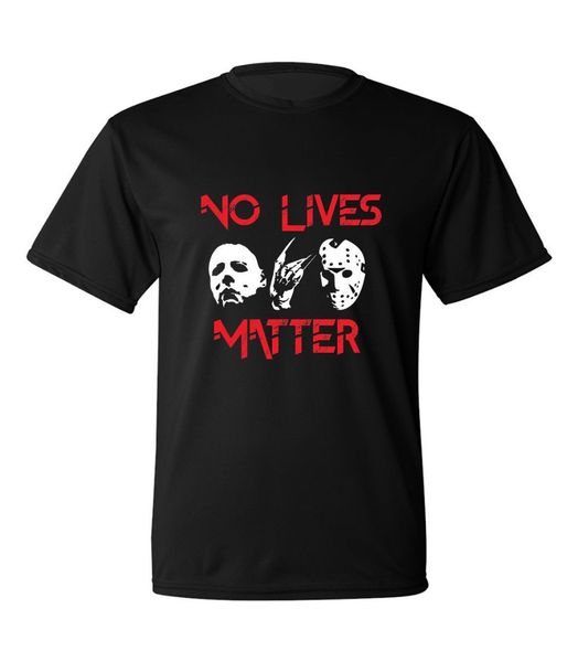 

2019 summer tee shirt no lives matter predator face t-shirt friday the 13th horror movie scary meme... o-neck t-shirt