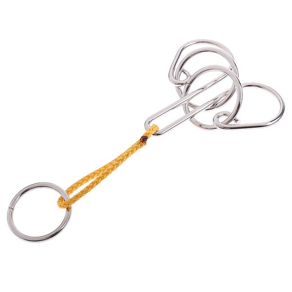 

metal chinese rings lock puzzle iq brain teaser kids toddler educational toy