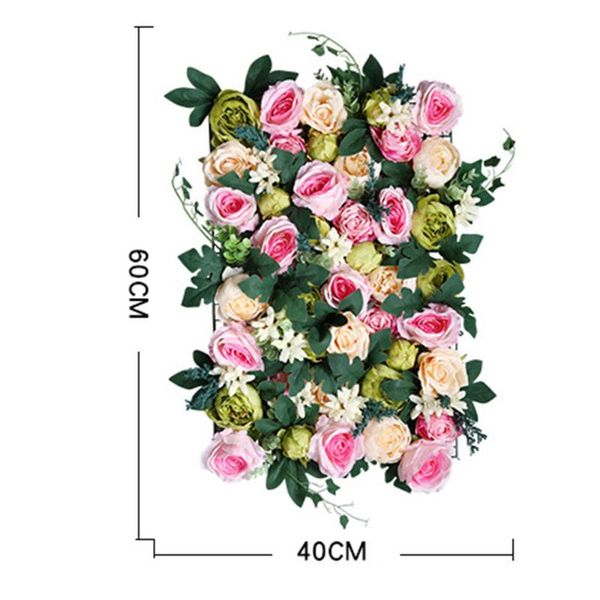 

decorative flowers & wreaths artificial flower wall decoration road lead hydrangea peony rose mat wedding arch pavilion corners decor floral