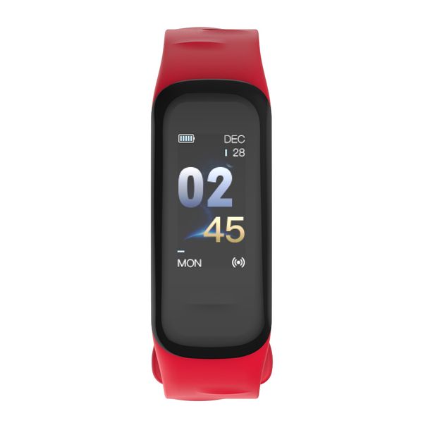 

красный смарт часы монитор здоровья intelligent fitness tracker для ios / android