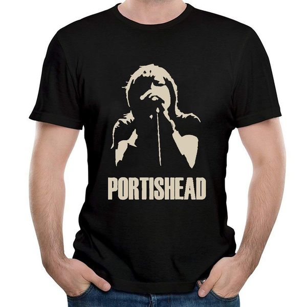 

men's portishead face t shirt black printed t-shirt short sleeve men o neck short sleeves boy cotton men