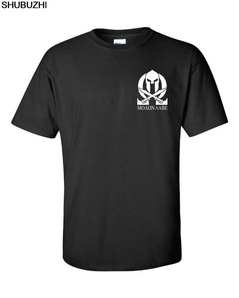 

cotton fashion short sleeve molon labe spartan 2nd amendment t shirt chest print only colors t shirt