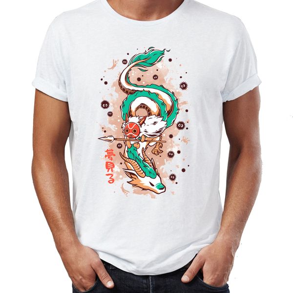

men's t shirt forest protector princess mononoke awesome artwork printed tee