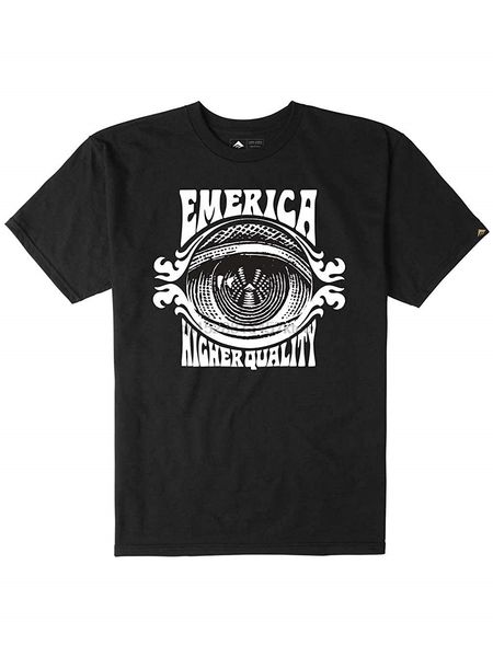 

emerica men paranoia short-sleeve shirts 2020 new 100% cotton tee letter printing animal