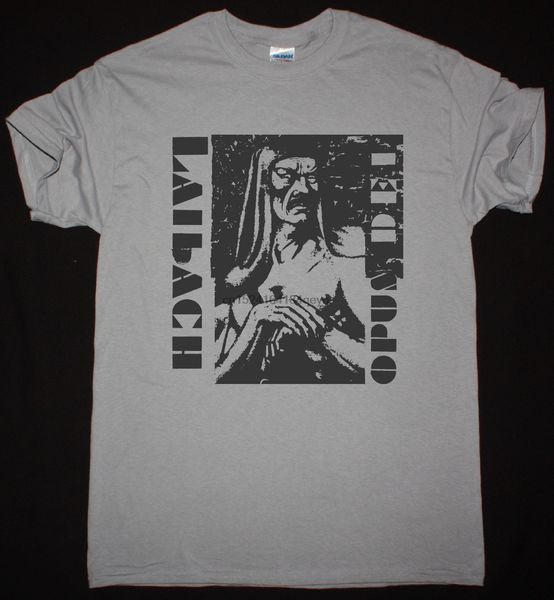 

laibach opus dei 1987 light grey t shirt avant garde martial industrial