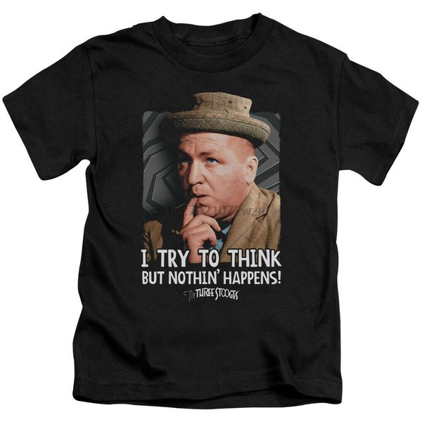 

три stooges мальчиков t-shirt завитые think black tee