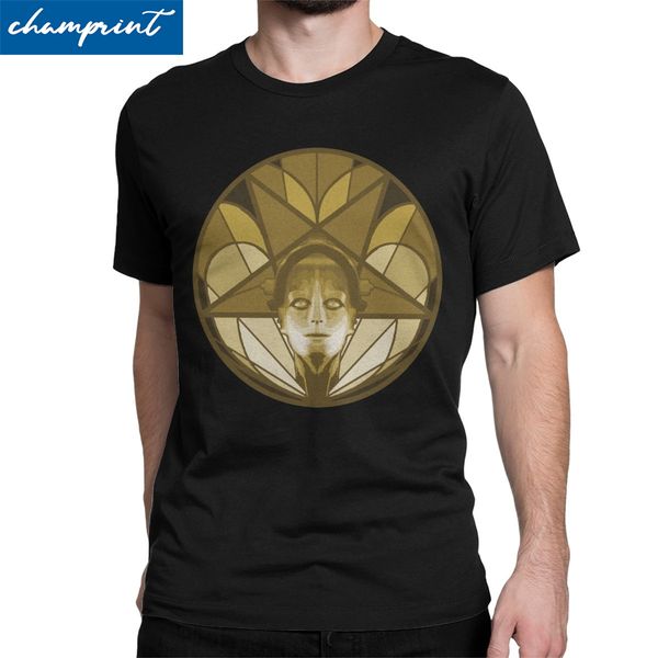 

metropolis t shirts men 100% cotton vintage t-shirts fritz lang movie robot science film tees short sleeve clothing new arrival