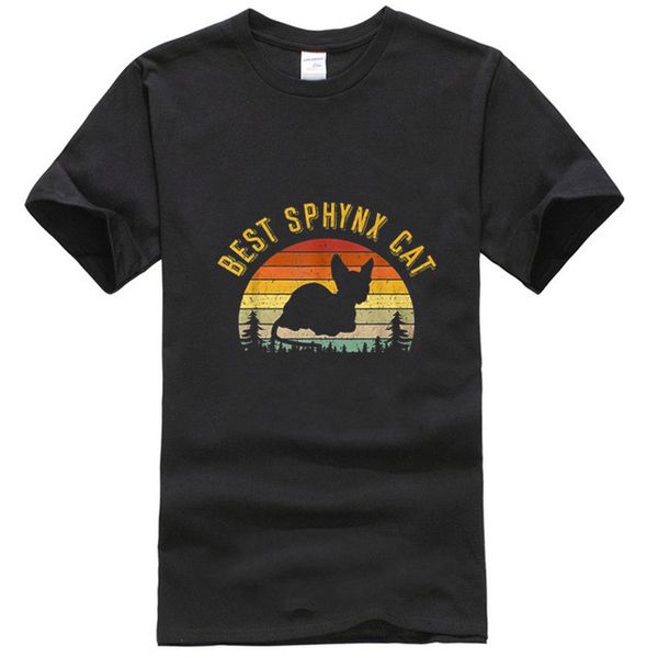 

мужчины тенниска лучший sphynx dad ever vintage ретро tshirts женщины футболку