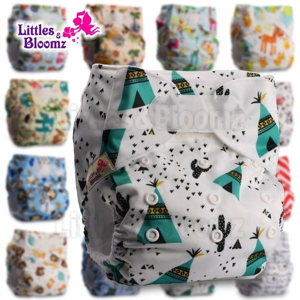 

littlesbloomz] детские моющийся многоразовый real ткань standard hook-loop карманный подгузник пеленки обложка wrap, костюмы рождения к гор