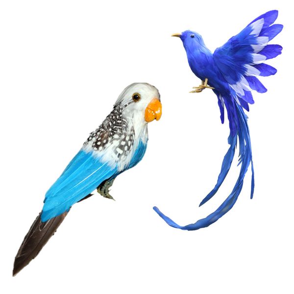 

2pcs artificial foam feathered simulation bird diy party crafts decorative ornament