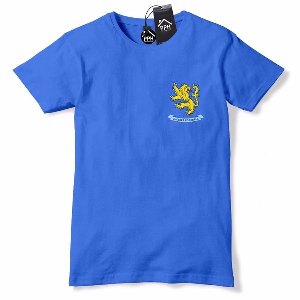 

2020 summer retro badge shirt 1950 the blues t shirt coat of arms tee