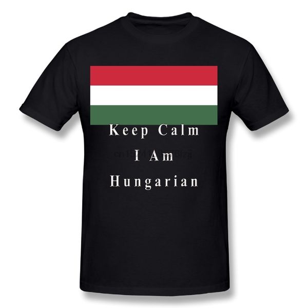 

keep calm i am hungarian hungary flag casual shirt personalitized 100%cotton for boy