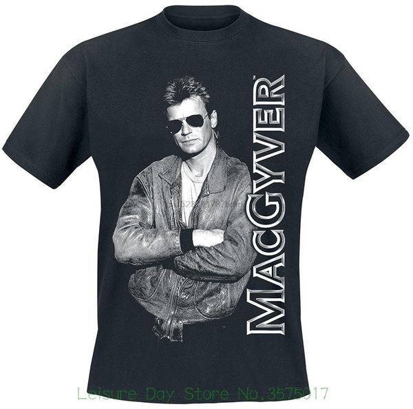 

printed t shirt short sleeve men macgyver t shirt cool macgyver official mens black