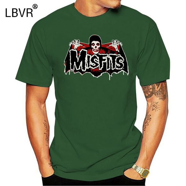 

misfits men's batfiend red tee t-shirt black tee shirt custom screen printed