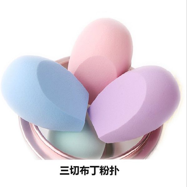 

the latex oblique cut three popular beauty makeup egg powder small pudding cotton dry wet amphibious makeup powder puff
