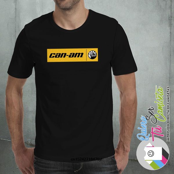 

can am logo stripe brp team fashion round neck short sleeve men t shirt