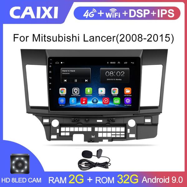

android 9.0 car radio мультимедийный проигрыватель для mitsubishi lancer 2008 2009 2010-2020 аудио-видео 2 гама 10-дюймовый dvd-плеер автомо
