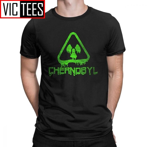 

men chernobyl nuclear disaster tshirt russia ukraine gas mask cccp pure cotton present t-shirt