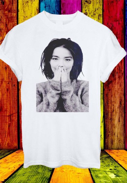 

bjrk bjork debut singer electronic pop house music men women t-shirt 180 homme customized tee shirt