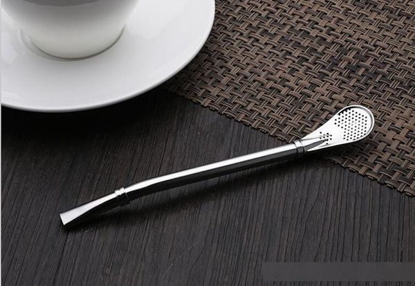 

stainless steel drinking straw filter handmade yerba mate tea bombilla gourd washable practical tea tools bar accessories