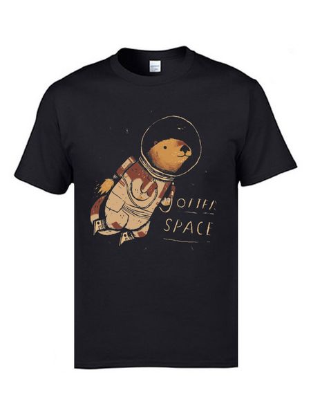

occupy mars space otter t-shirt spaceman o neck short sleeve cotton shirt clothing 3xl europe tshirts male