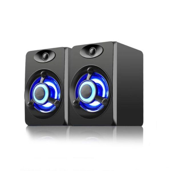 

usb wired speaker led breathing lights computer speaker bass stereo music player sound box for lapnotebook tablet pc smart phone