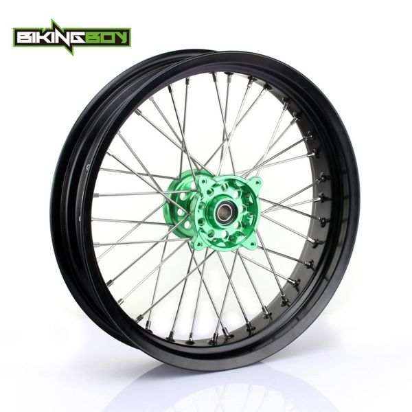 

bikingboy 3.5 x 17" mx motocross front wheel hub rim 36 spokes for kx125 kx250 06-13 kx 250 450 f kx-f 250 450 2006-17