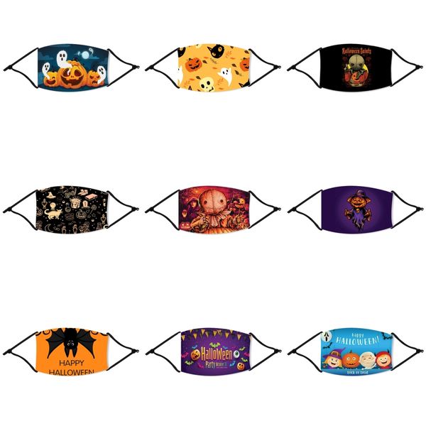 

popular 2 in 1 ear protective bear embroidery children mouth halloween straw mask anti dust face halloween straw masks fit kids party gif#86, Black