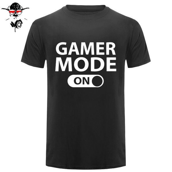 

gamer mode on funny personality customized mens men t shirt tshirt casual short sleeve cotton t-shirt tee camisetas hombre