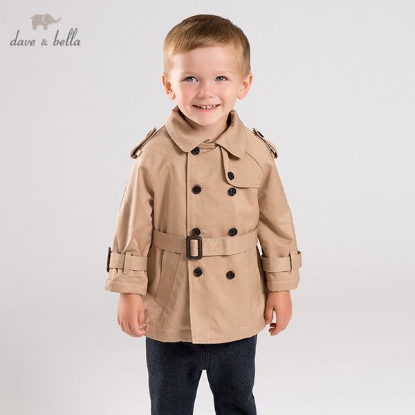 

db11441 dave беллы зима мальчиков ветровка куртка детской моды верхней одежды детьми твердое пальто, Blue;gray