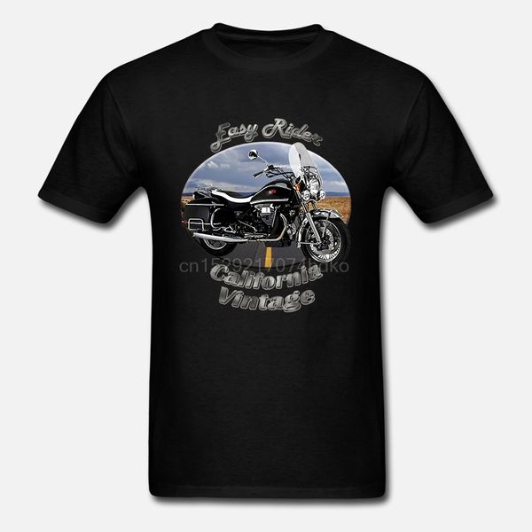 

moto guzzi california vintage easy rider men`s dark t-shirt