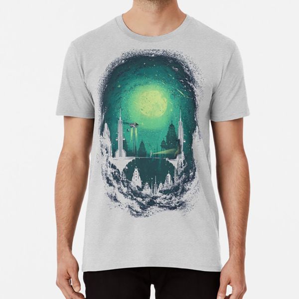 

3012 t shirt futurist sci fi apocalyptic lights stars clouds earth moon flashlight nave