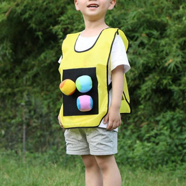 

outdoor t-shirts 5 color stick jersey game vests interesting kindergarten dodgeball adhesive ball vest creative cloth, Gray;blue