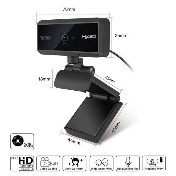

webcam computer af computer video computer camera 5 million autofocus support 720p 1080p video spot wholesale