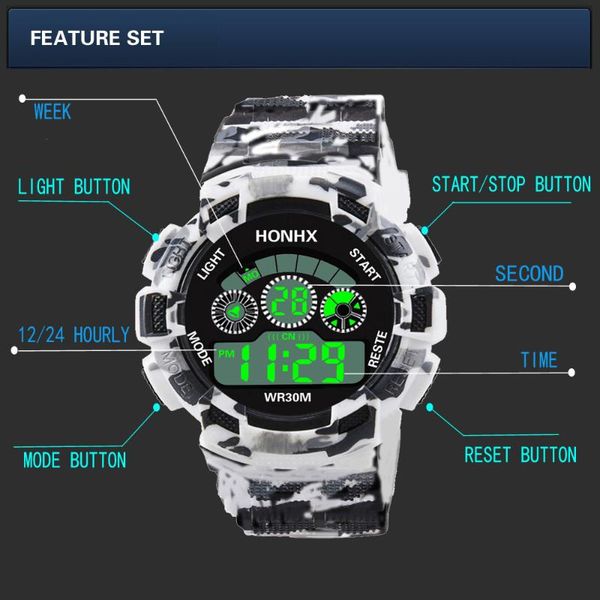 

men watch digital sport watches fashion waterproof watches led analog quartz alarm date army wrist watch#0, Slivery;brown