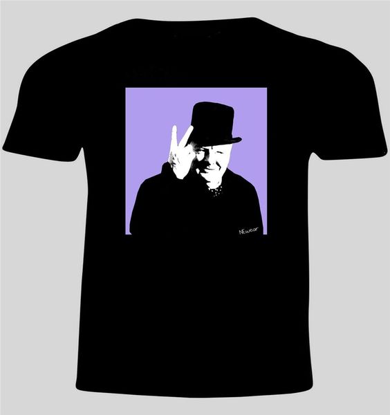 

winston churchill medium designer t shirt screen print printed tee shirt
